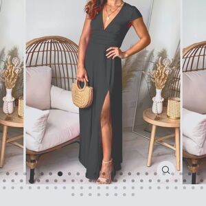 Elegant Blue Maxi Dress